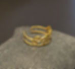 Thumbnail: Gold Style Plated 'Olive Branch' Style Ring