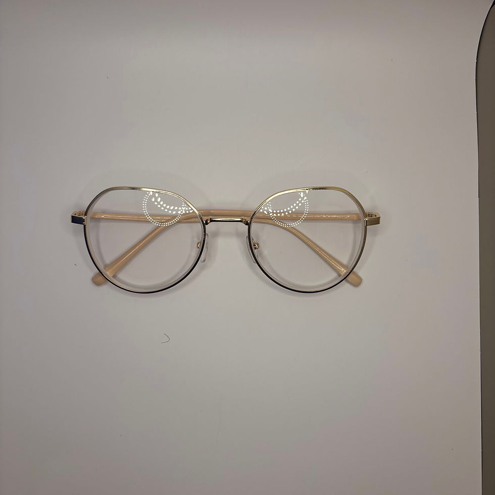 Thumbnail: MoMo & More Bril op Sterkte | Bril op afstand | Goud & Beige