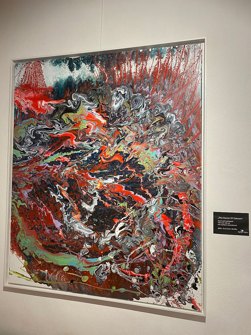 Miniaturbild: "The Dance Of Colours" 154 X 124 cm (2020)