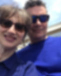 Tere and Colin wearing sunglasses