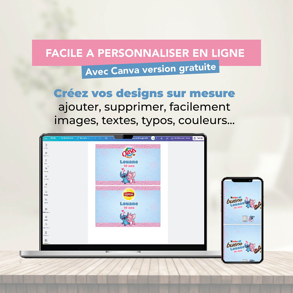 Miniature : Stitch & Angel - Pack +25 Templates Canva