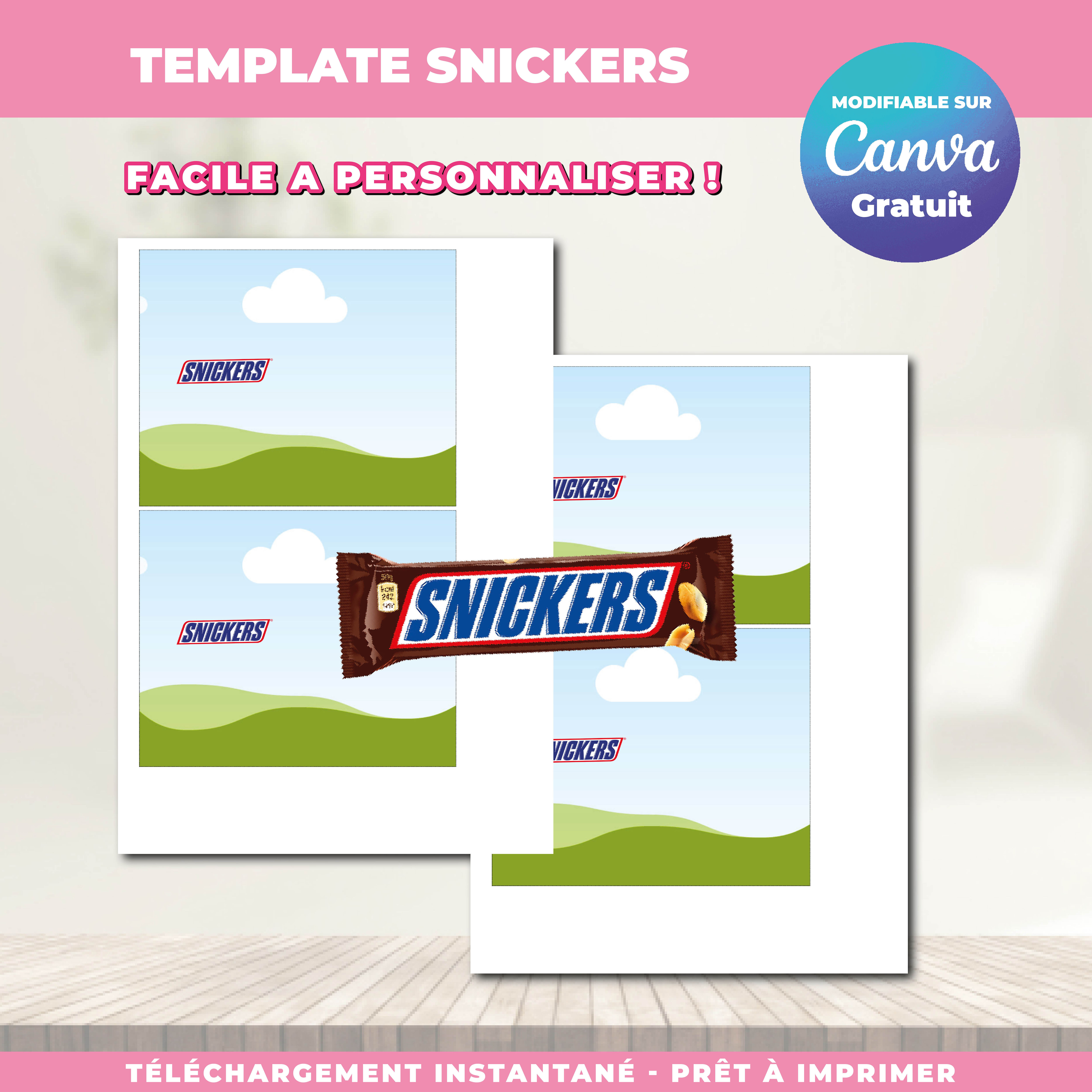 Snickers Template Canva