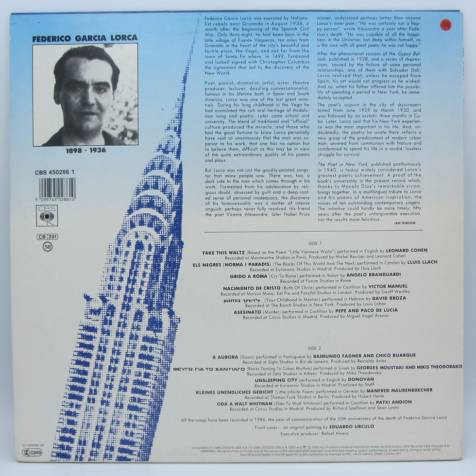 Küçük resim: Various – Poets In New York - PLAK
