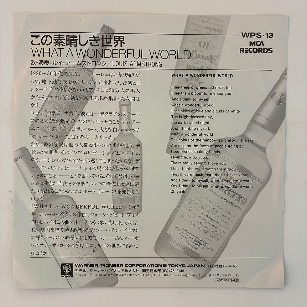 Küçük resim: Louis Armstrong – What A Wonderful World - 45'lik