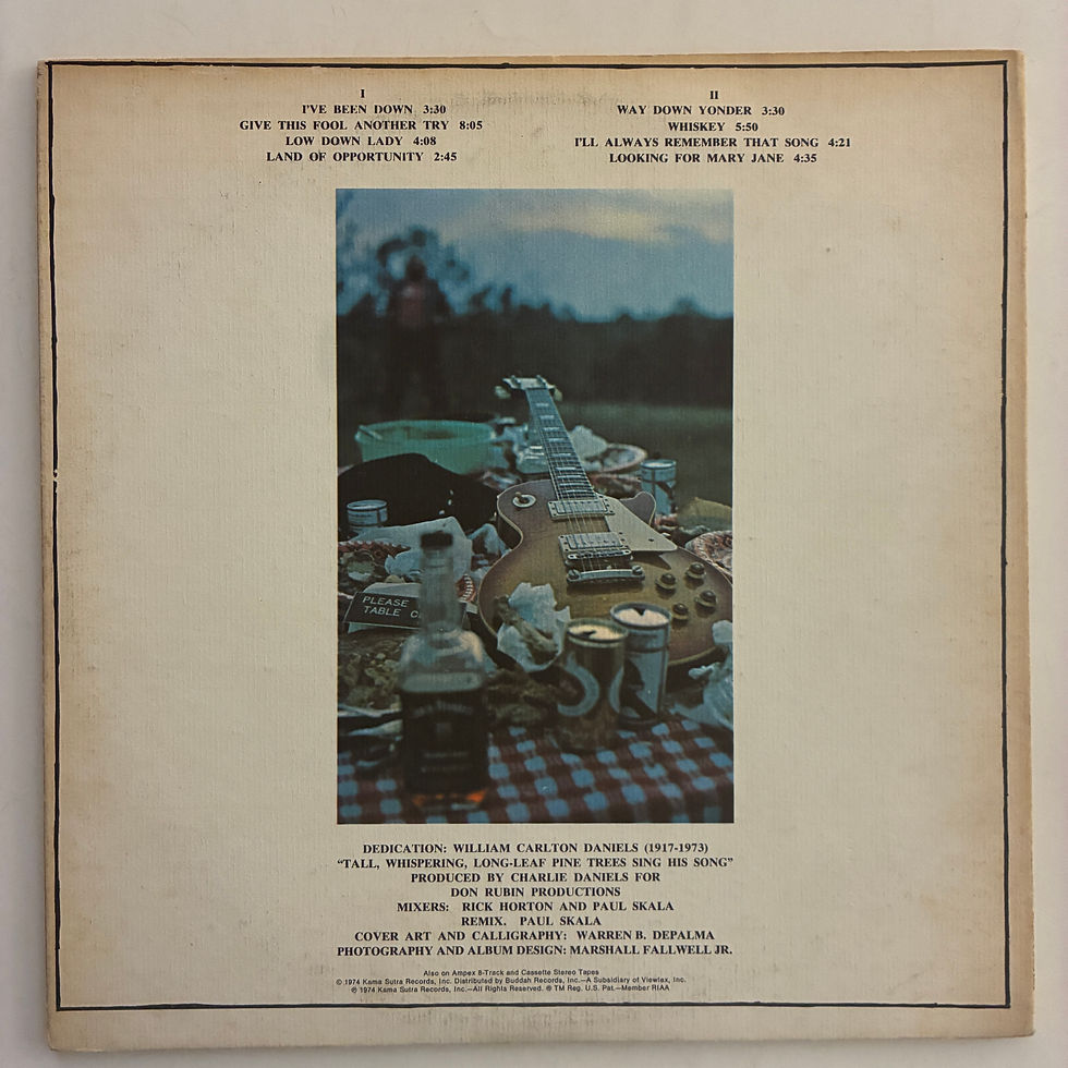 Küçük resim: The Charlie Daniels Band – Way Down Yonder - PLAK