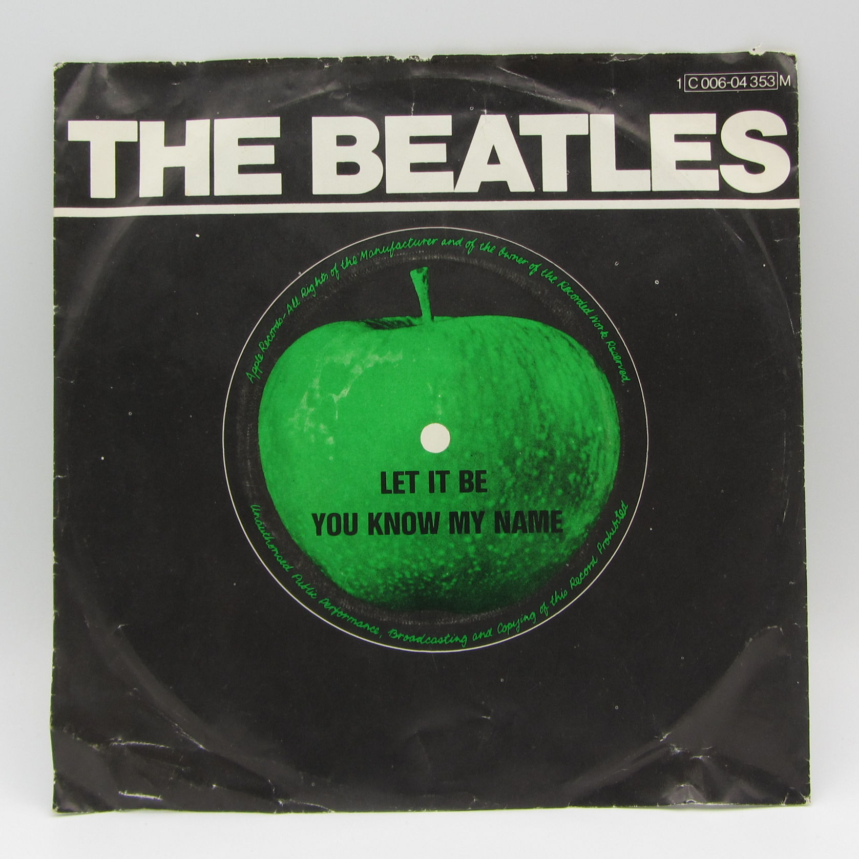 The Beatles – Let It Be - 45lik Plak