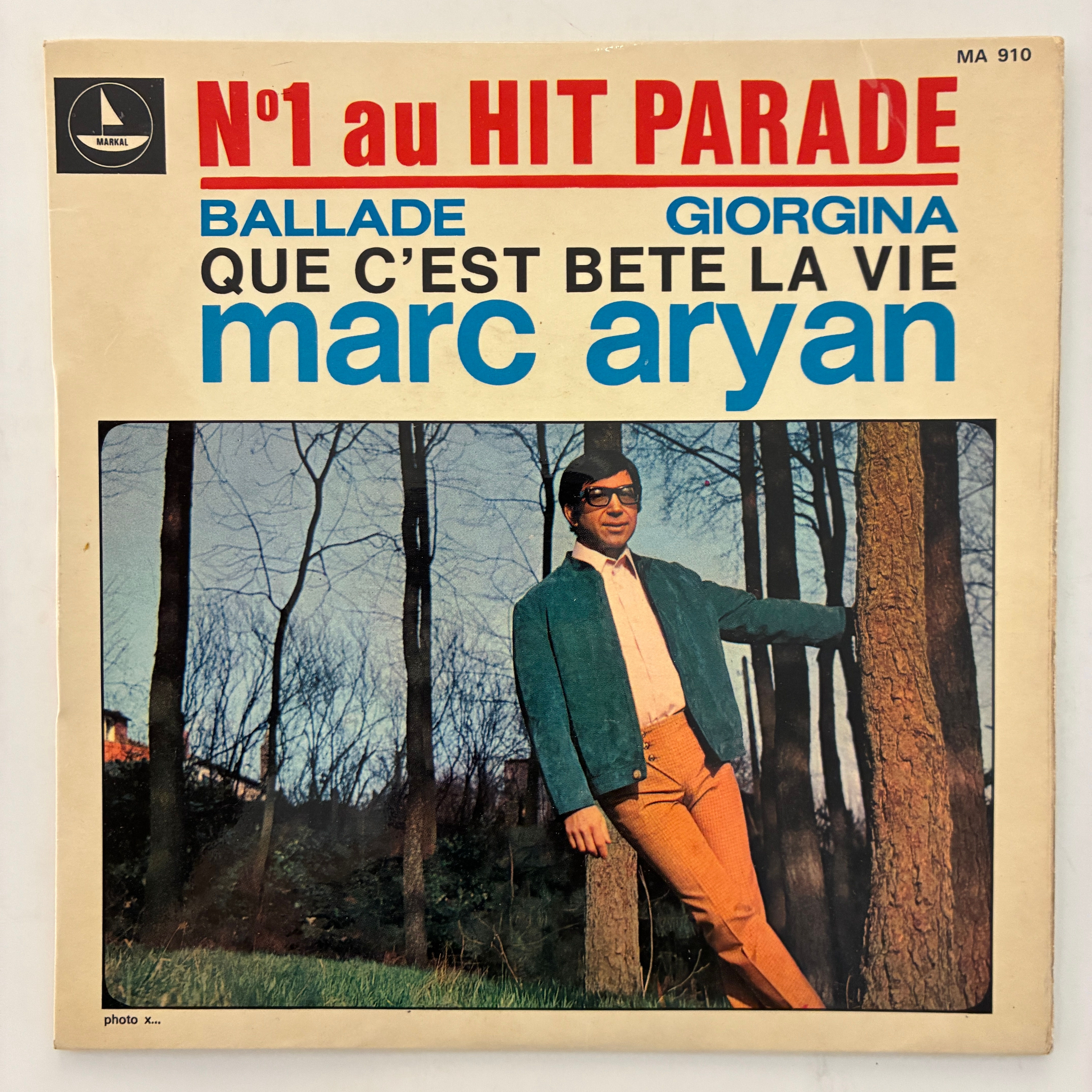 Marc Aryan – N° 1 Au Hit Parade - 45'lik