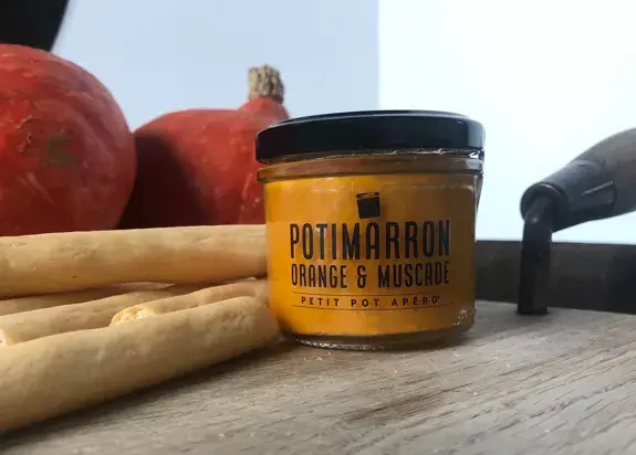 Miniature : Tartinable - POTIMARRON, ORANGE & MUSCADE - Petits pots apéro' 100g
