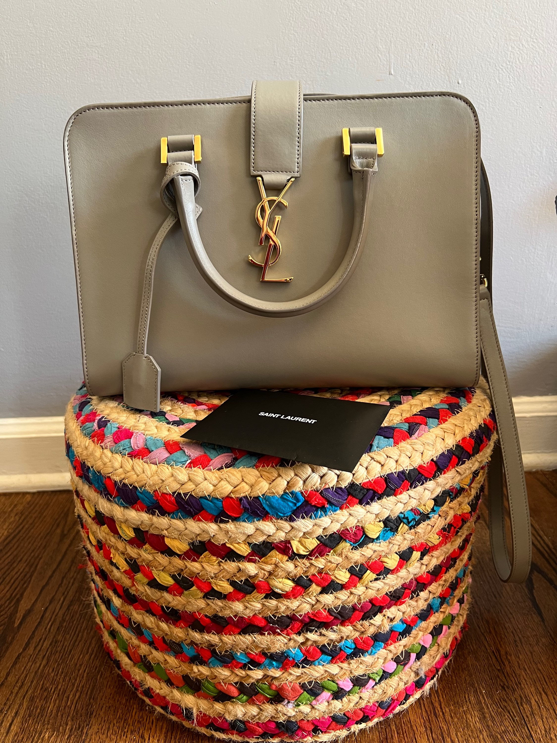 YSL MONOGRAM CABAS TWO WAY 