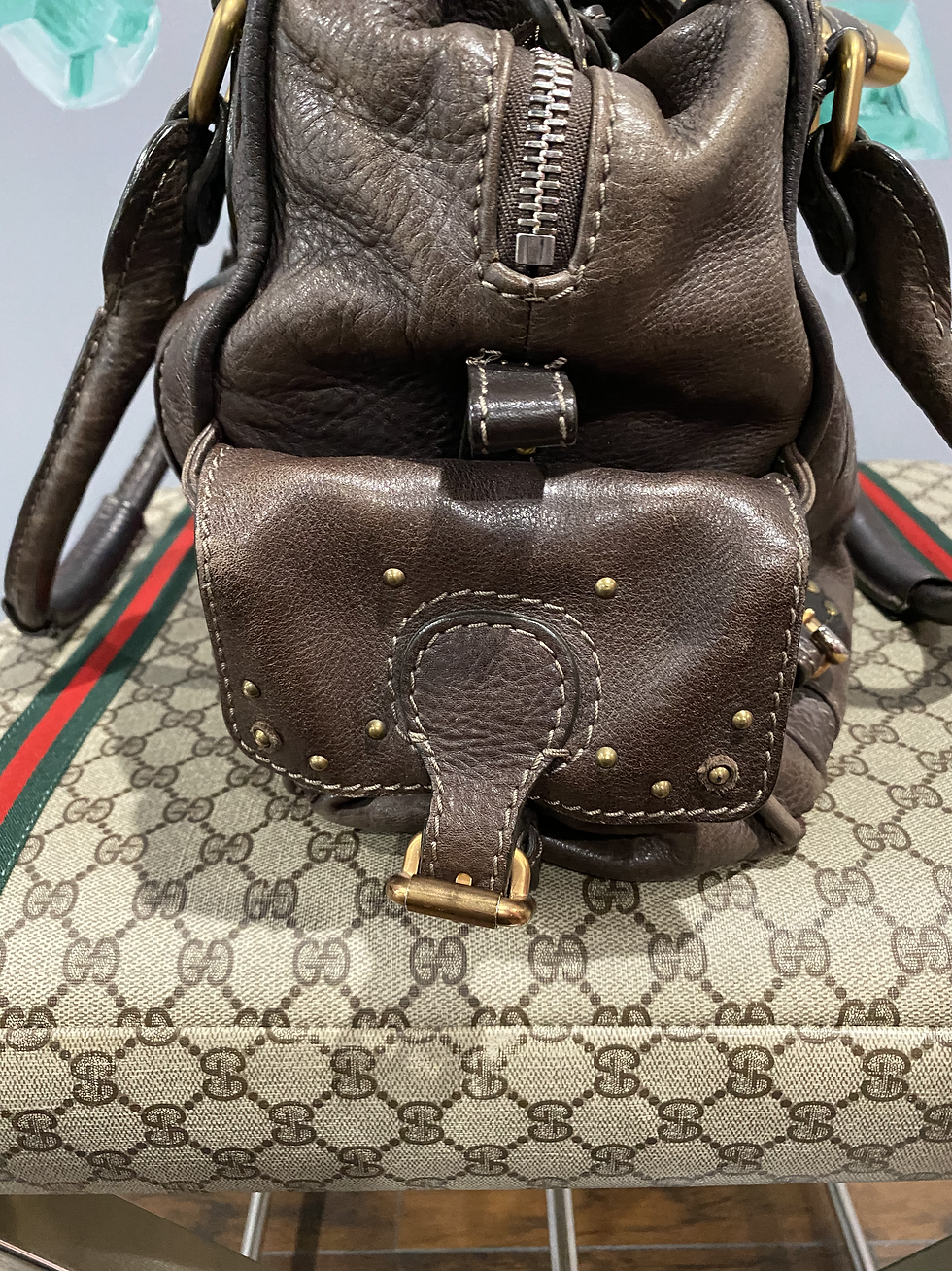 Thumbnail: Chloe Paddington Brown Leather Bag