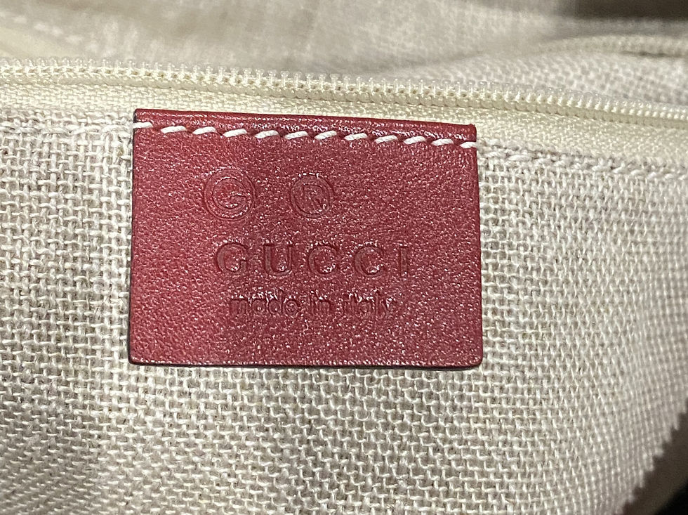 Thumbnail: Gucci Leather Monogram Shoulder Bag