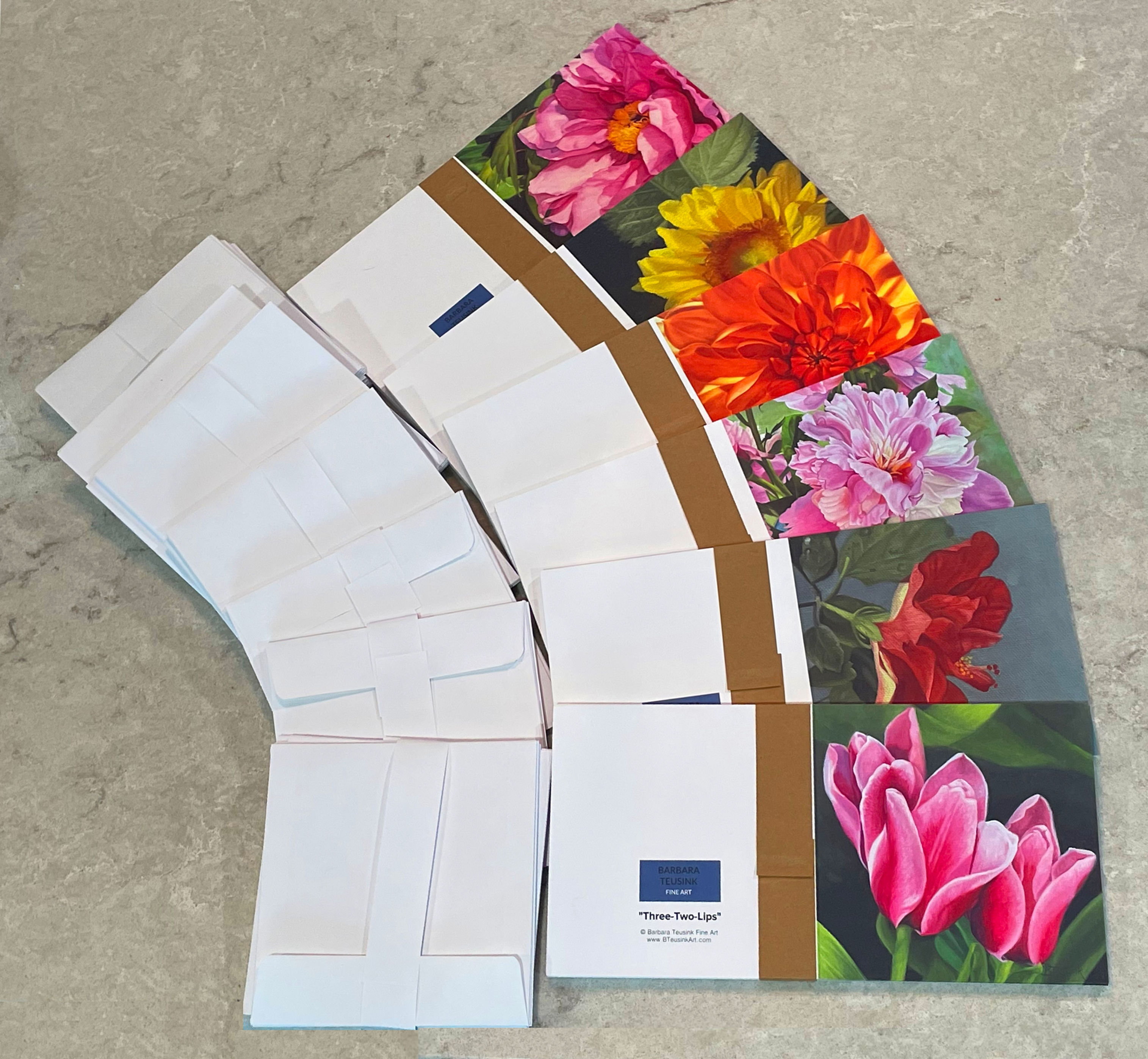 Floral Notecards Assortment Set #1 (set of 6)