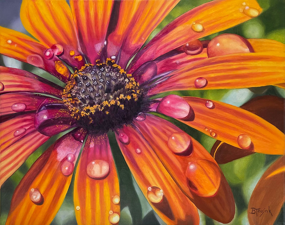 Oil Painting: "Dew It Again" by Barbara Teusink