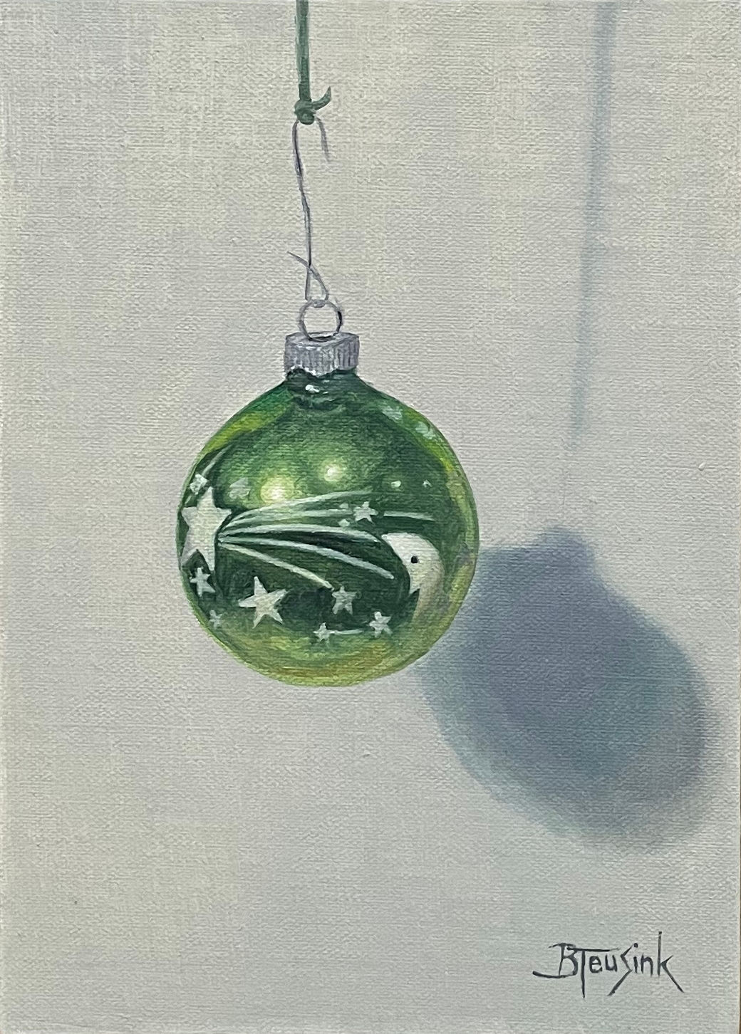 Green Moon & Stars - Ornamental Shadows Series