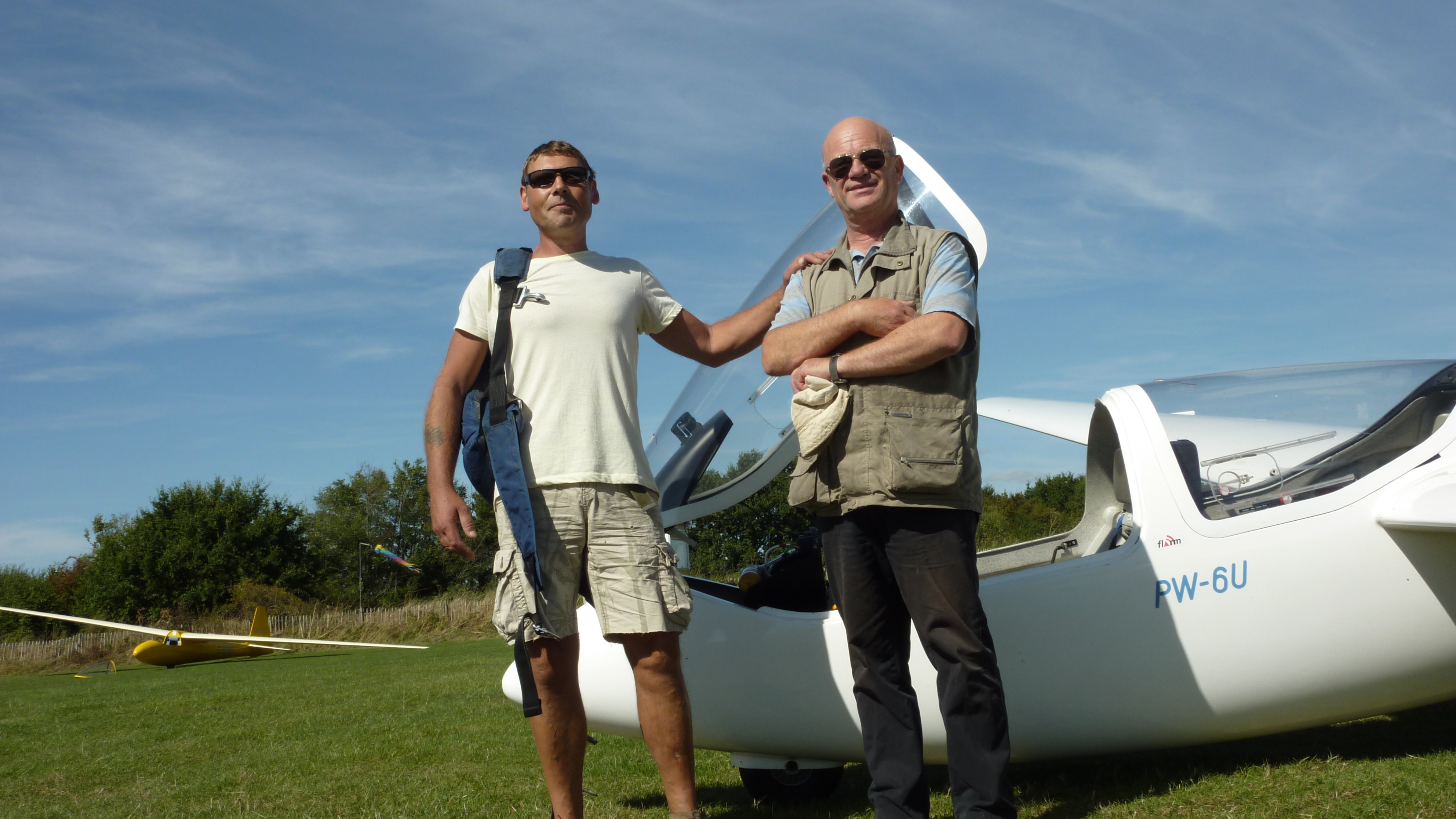 Glyn Long, (left) after solo