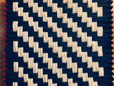  Basic two-two twill potholder pattern