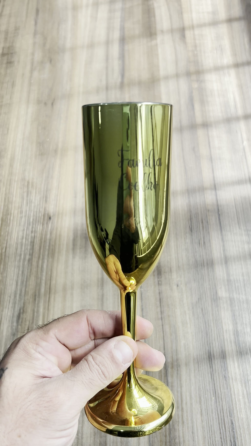 Miniatura: Taça espumante metalizada