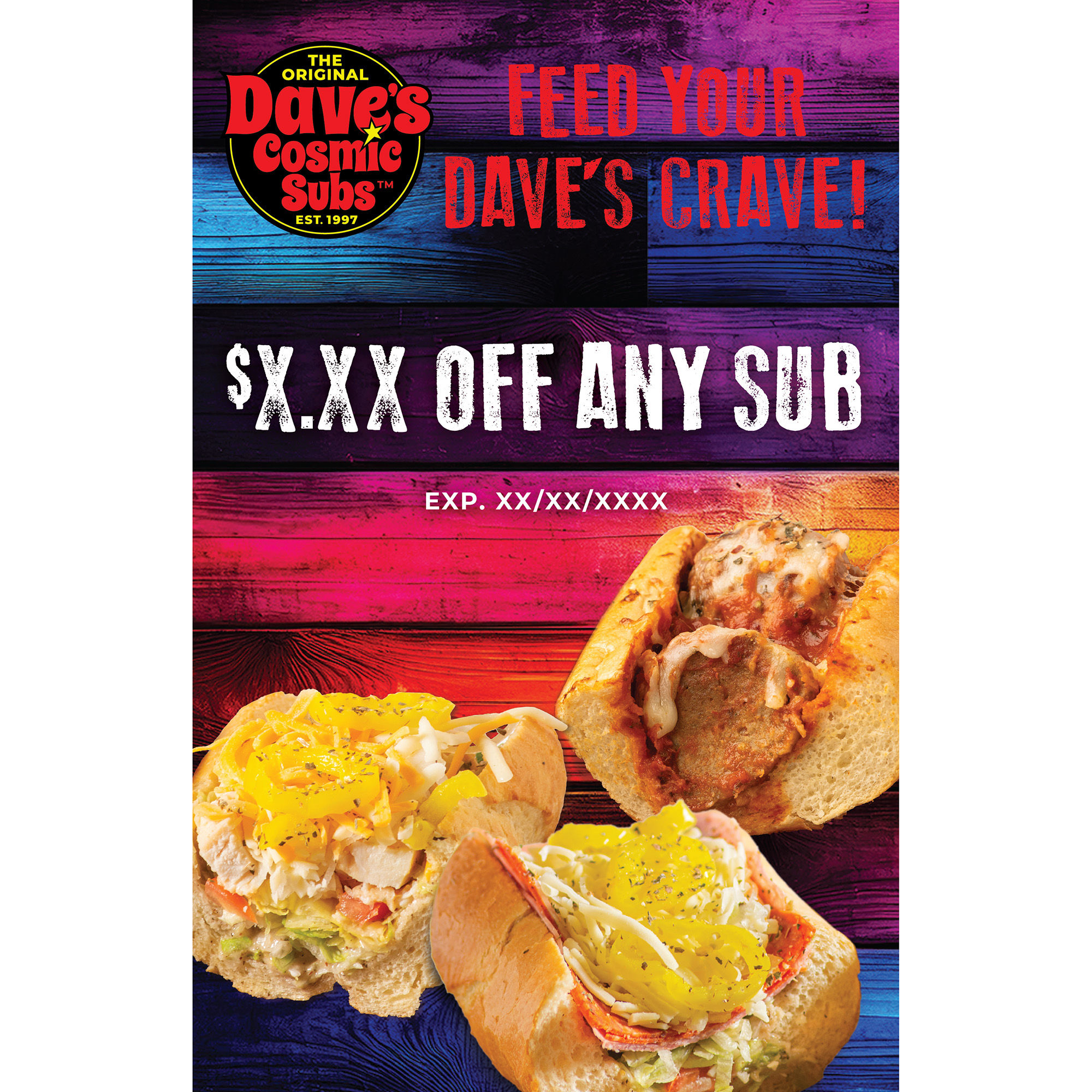 5.5" x 8.5" Flyer: $X Off