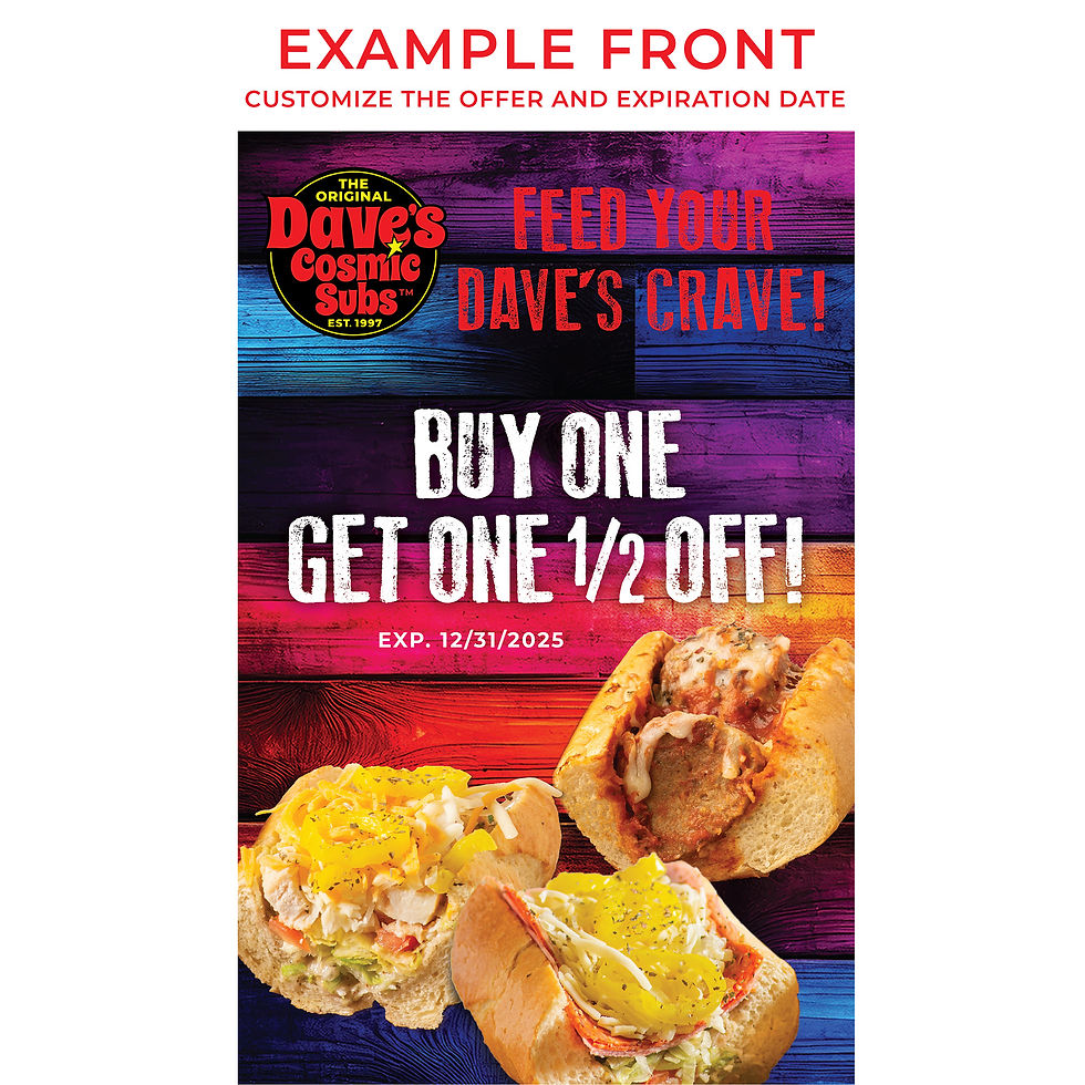 Thumbnail: 5.5" x 8.5" Flyer: BOGO