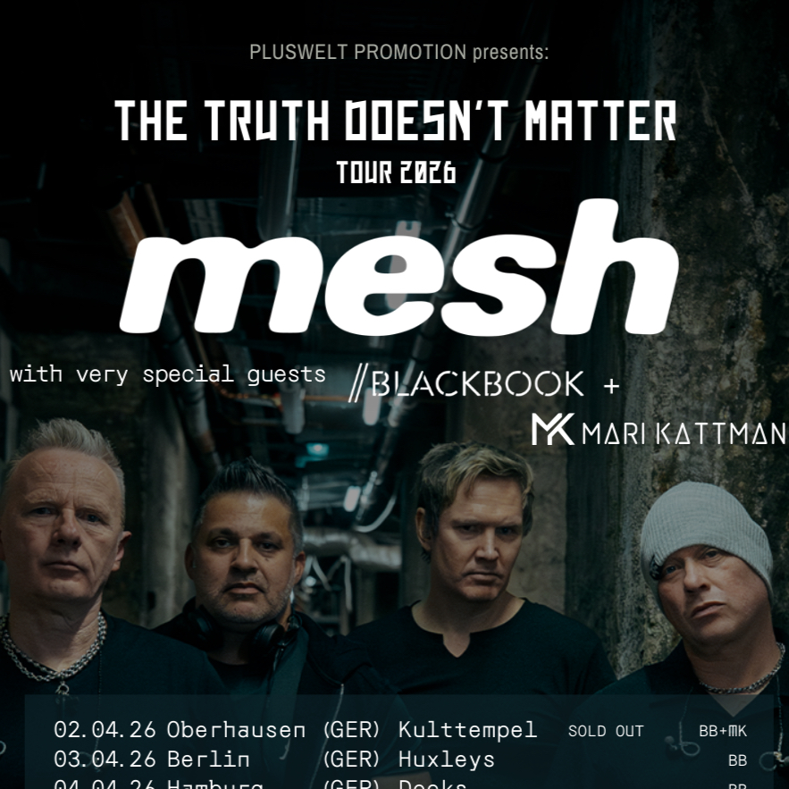 CONCERT: MESH (UK) + Speciel Guests - 'The Truth Doesn't Matter'- Tour 2026