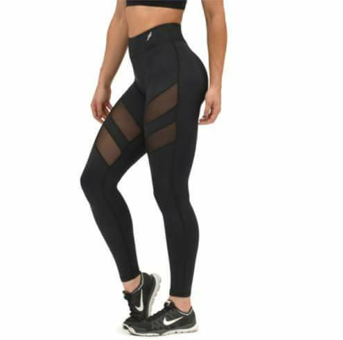 Ladies Mesh High Waist Workout Leggings