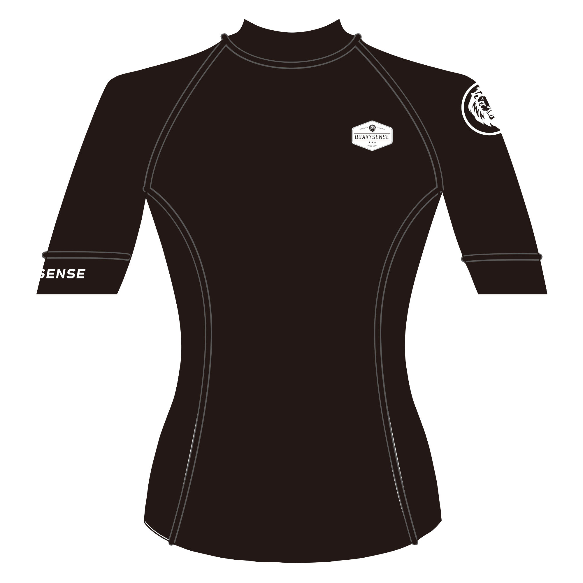 SHADOW-JET RASHGUARD (BLACK)【SHORT】