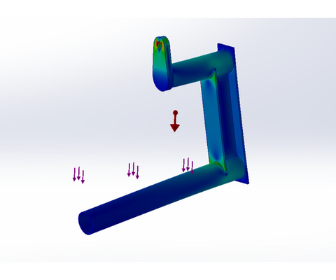 Analysis of lifting device using FEA
