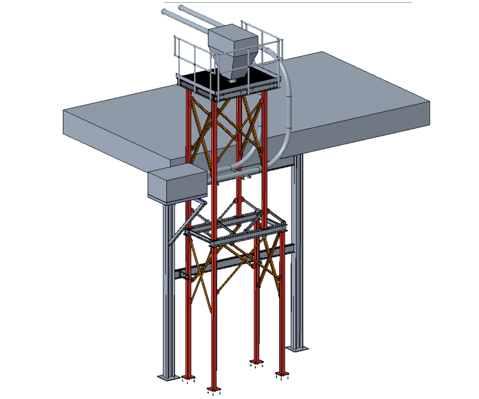 Maintenance access platform structural engineering design
