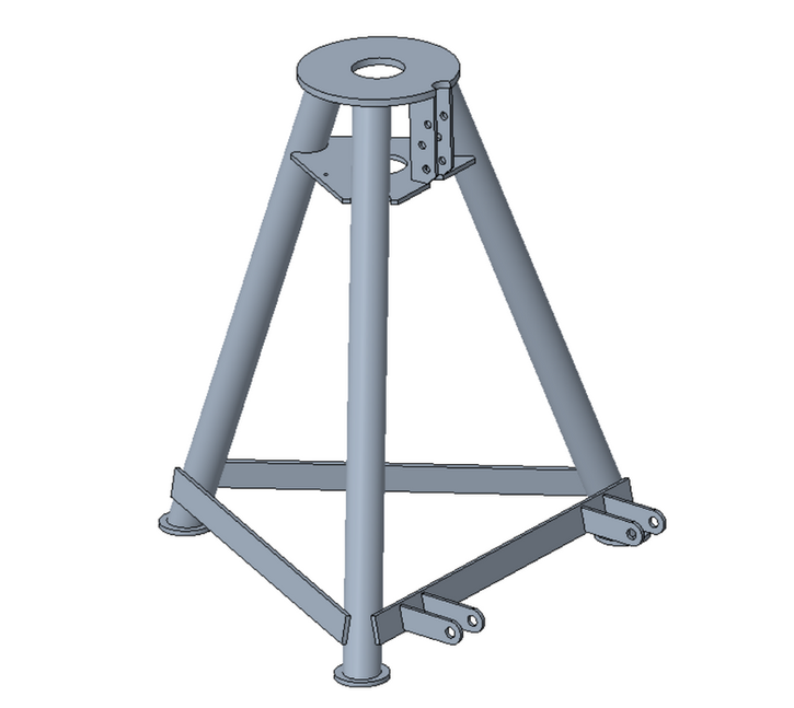 Custom jack stand designed for large vehicles