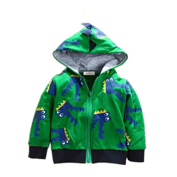 Green Alligator Hoodie Jacket for Boys