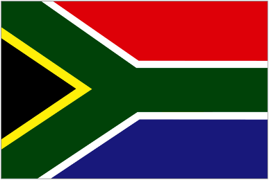 The South Africa flag