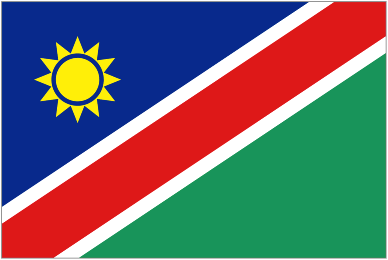 The Namibia flag