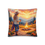 Thumbnail: “Coastal Cowgirl Blonde decorative pillow with sunset campfire design, rustic farmhouse fall home décor”