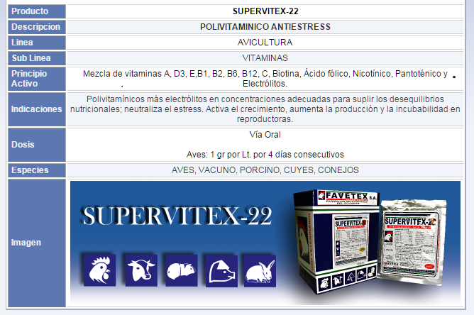 SUPERVITEX-22
