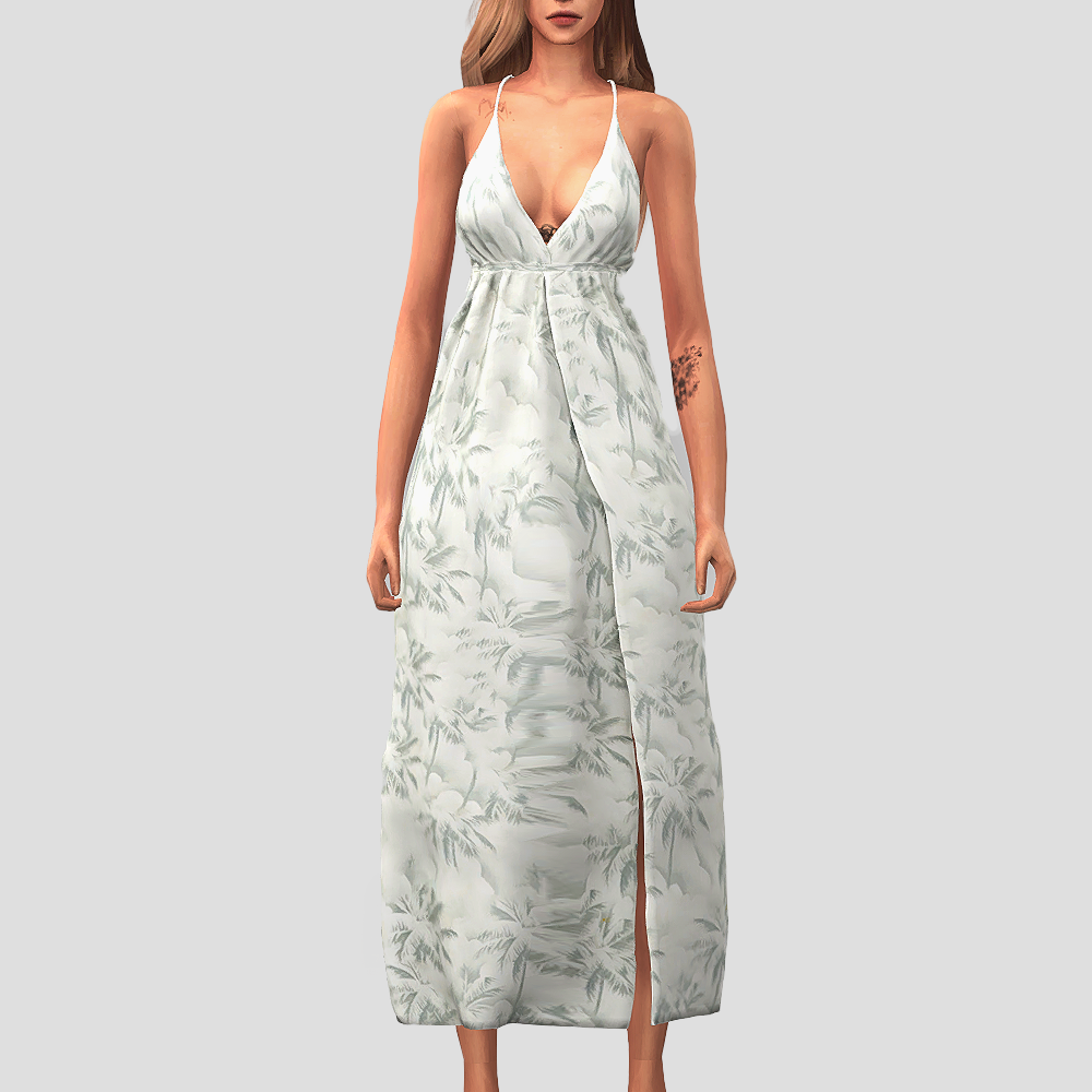 Summer long dress (Tropical Island Collection)
