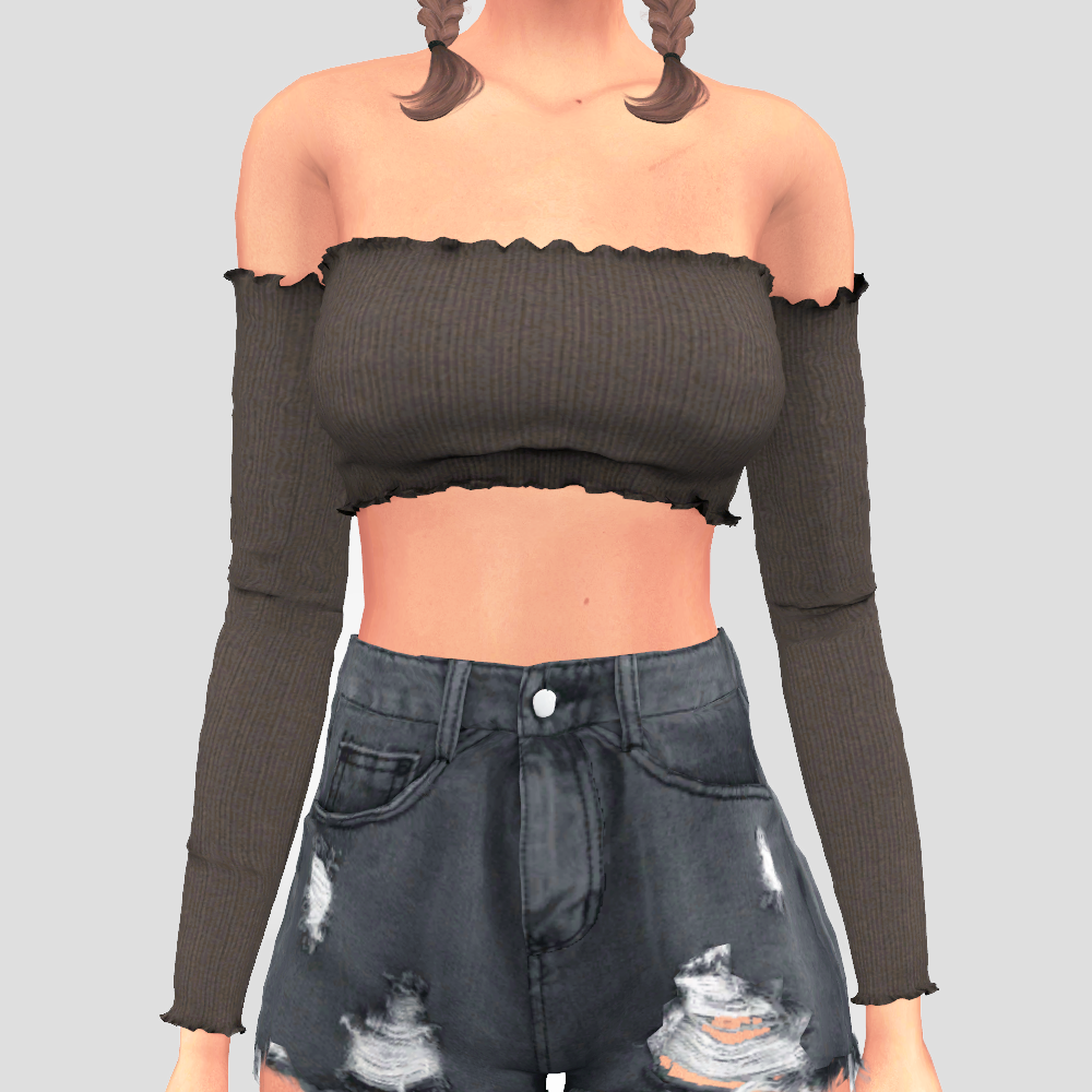 Crop top long sleeve