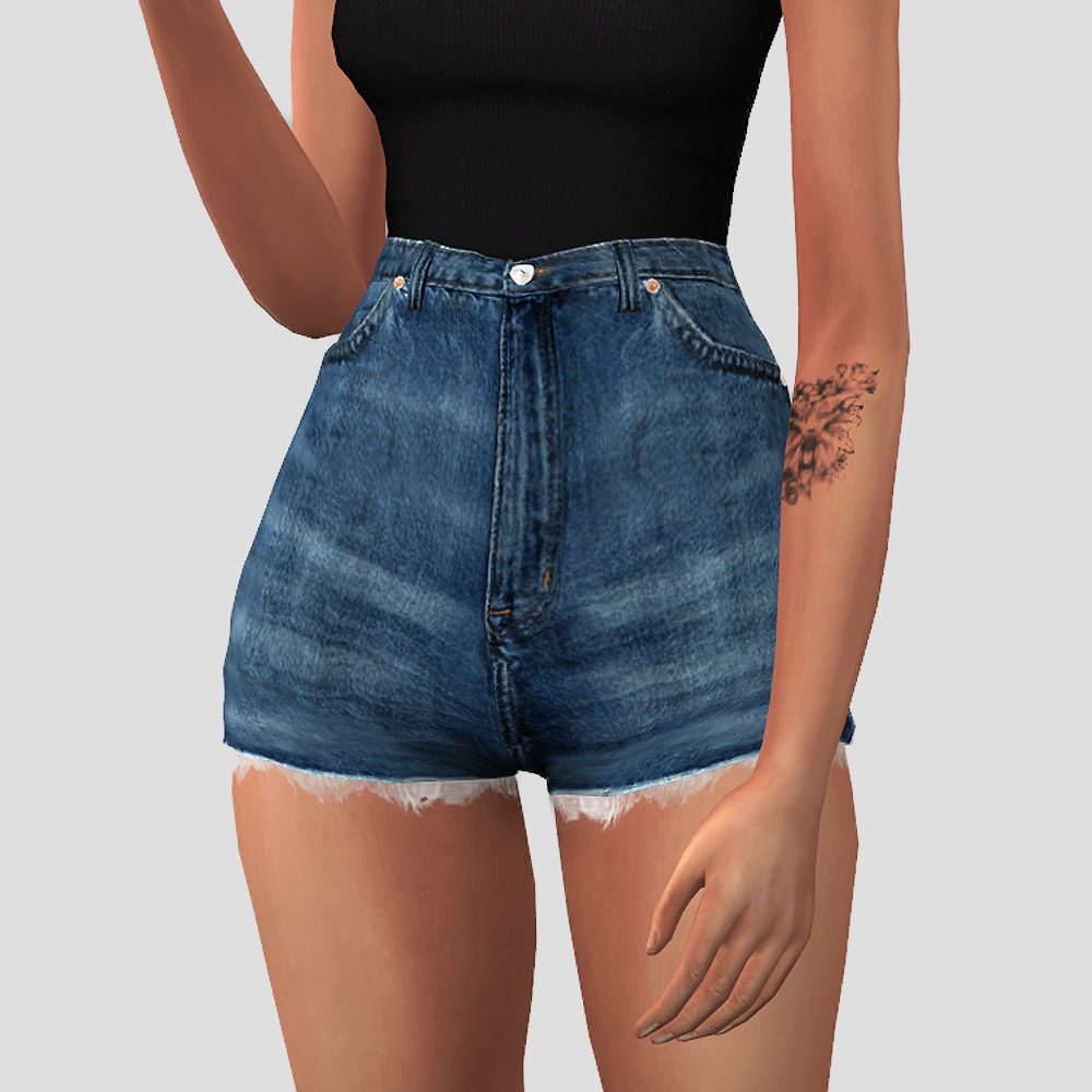 Denim short shorts (50k Followers Gift)