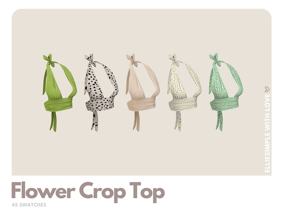 Miniature : Flower Crop Top