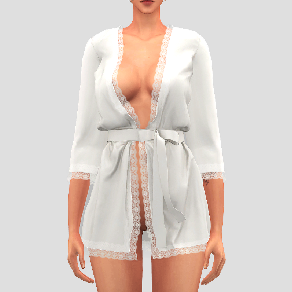 Lace robe