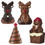 Thumbnail: Figurine Small -Reindeer, Santa Claus & Christmas Tree