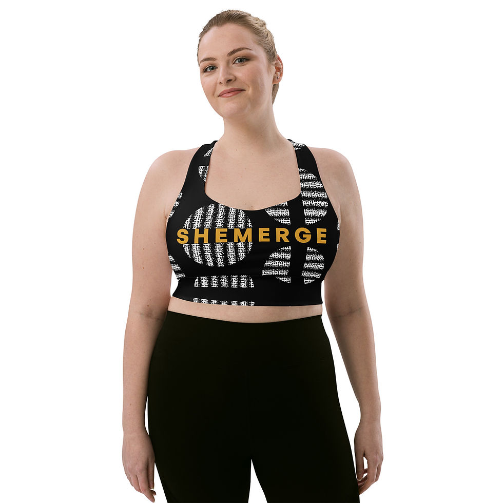 Thumbnail: Noir Dot Sports Bra - Plus Size