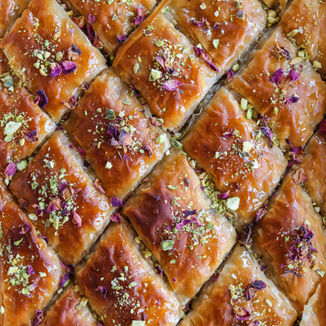 Rose, Cardamom & Pistachio Baklava