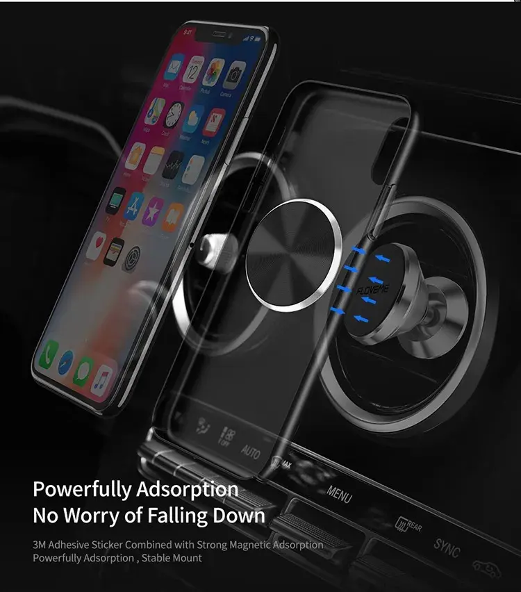 Thumbnail: Magnetic Car Mount Metal Plates - Adhesive, Ultra-Slim