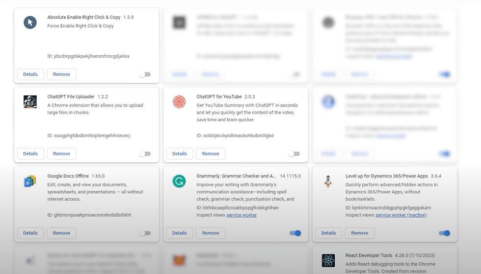 Chrome extensions