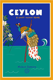 affiche personnalisée avec paon comme élément central