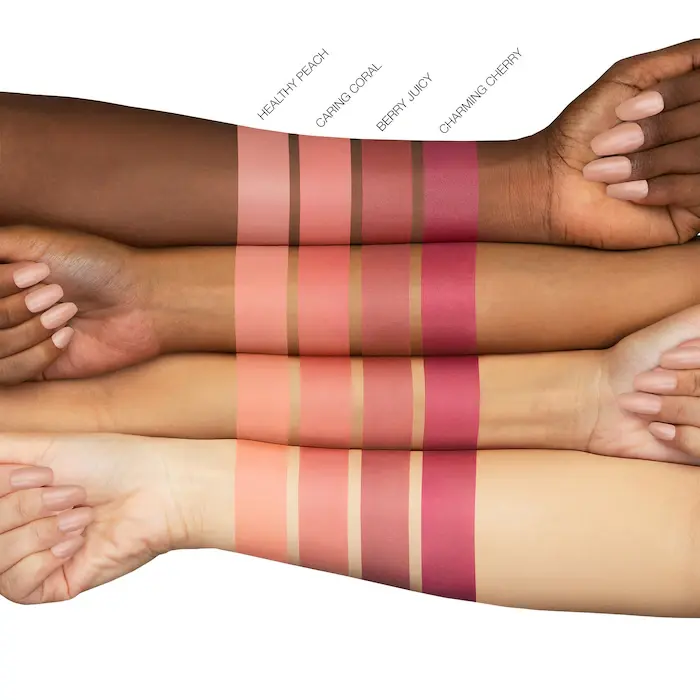 Thumbnail: huda beauty glowish blush swatches