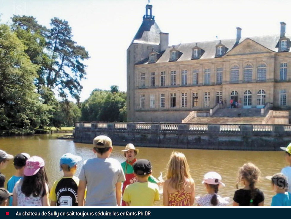 Avril Visites enfants Chateau de Sully en Bourgogne
