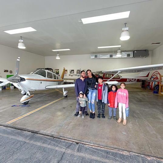 family by private jet