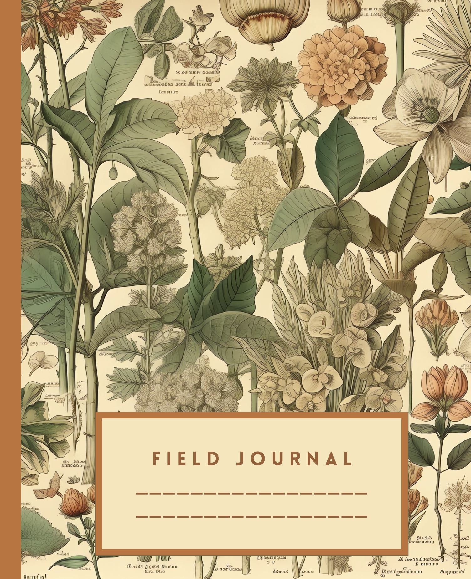 Field Journal Vintage Botanicals 4 - Observation Logbook
