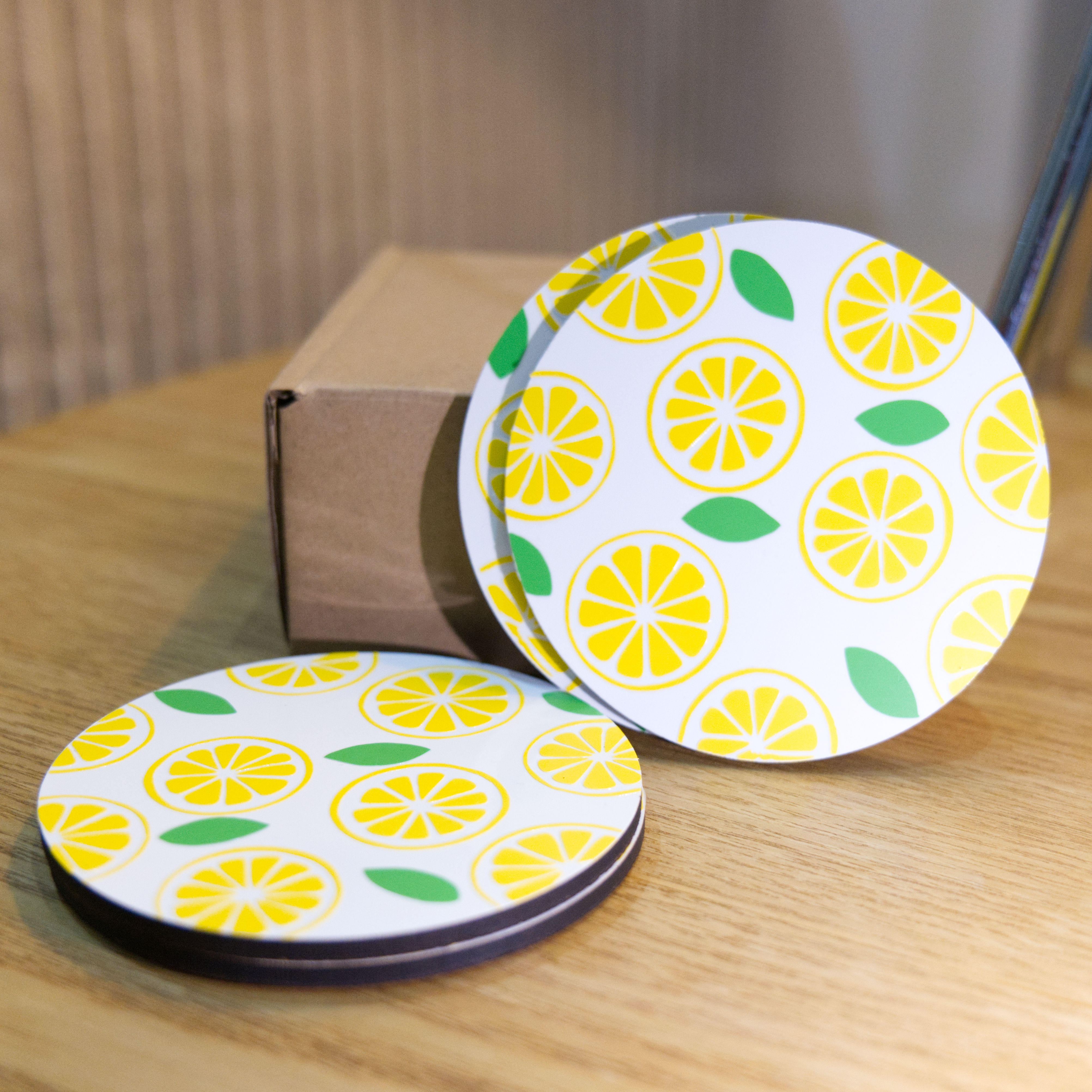 Lemon Coasters Set